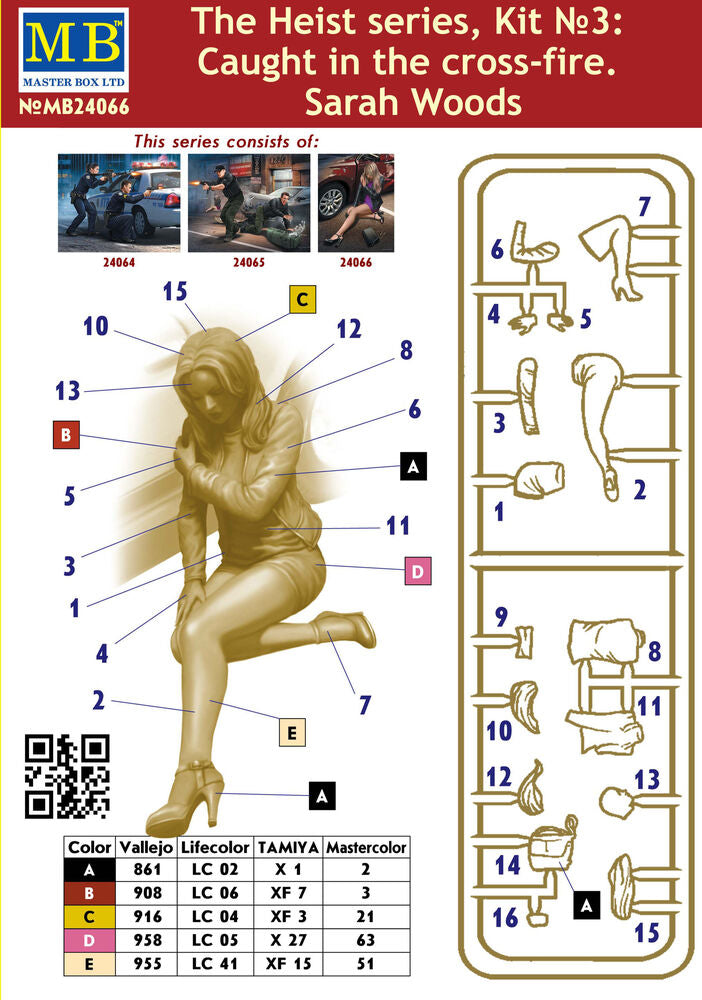 Master Box 1/24 Sarah Woods Caught in Crossfire Heist No.3 (MB24066) — New — image 6 of 6