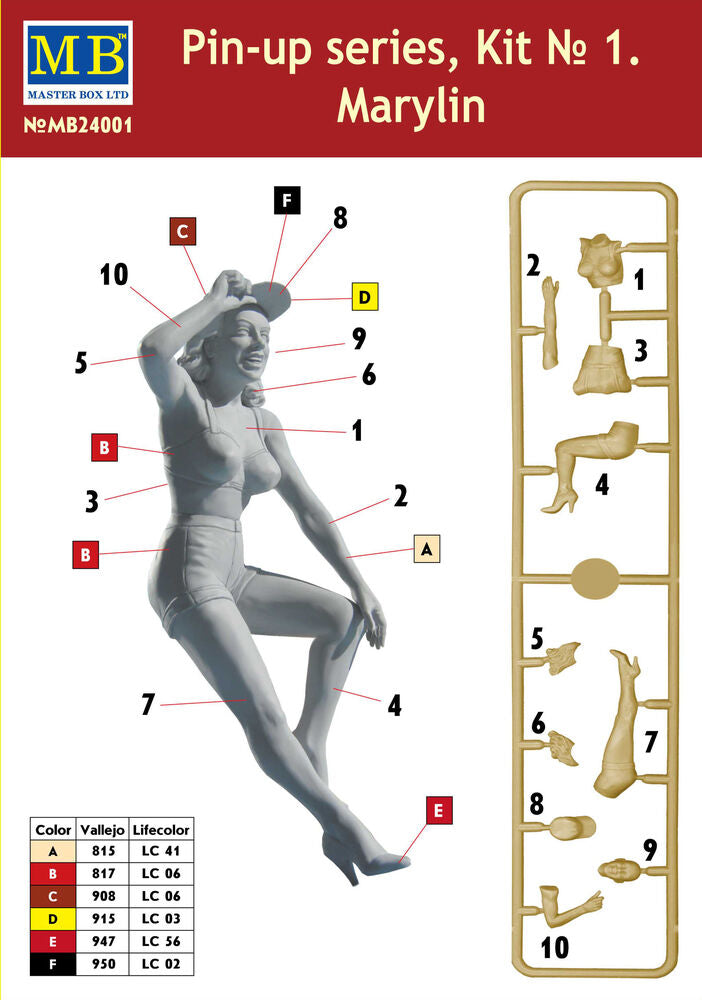 Master Box Ltd 1/24 Pin Up Series Kit No 1 (MB24001) — New — image 5 of 5