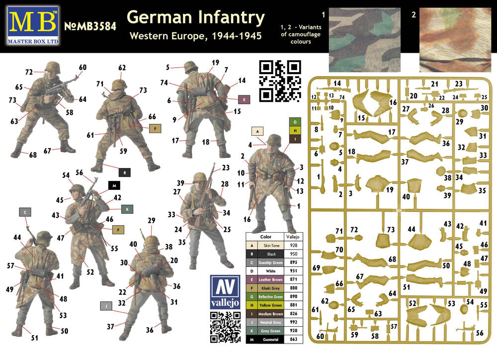 Master Box Ltd 1/35 German Infantry Western Europe, 1944-1945 (MB3584) — New — image 5 of 5