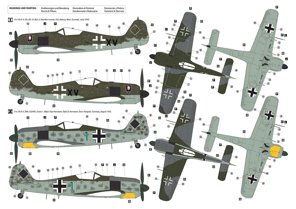 Hobby 2000 1/32 Focke-Wulf Fw 190 A-5/A-6 Nachtjäger (32017) — New — image 3 of 4