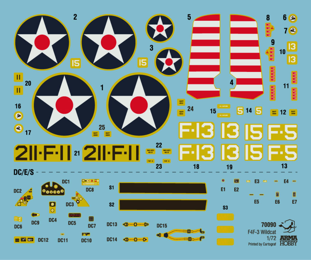 Arma Hobby 1/72 F4F-3 Wildcat (70090) — New — image 23 of 24
