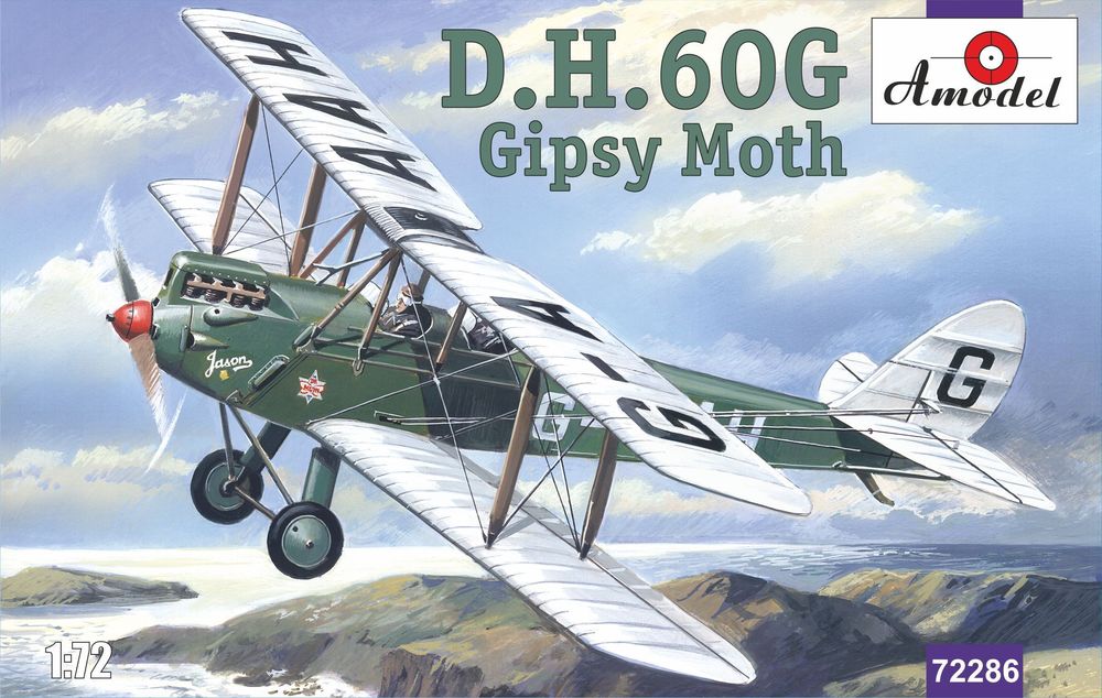 Amodel 1/72 De Havilland D.H.60G Gipsy Moth (72286) — New — Aircraft, Civil Aviation