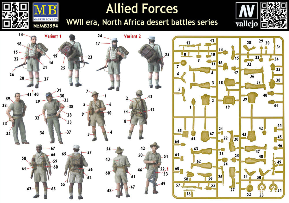 Master Box 1/35 Allied Forces WWII North Africa desert battle (MB3594) — New — image 4 of 4