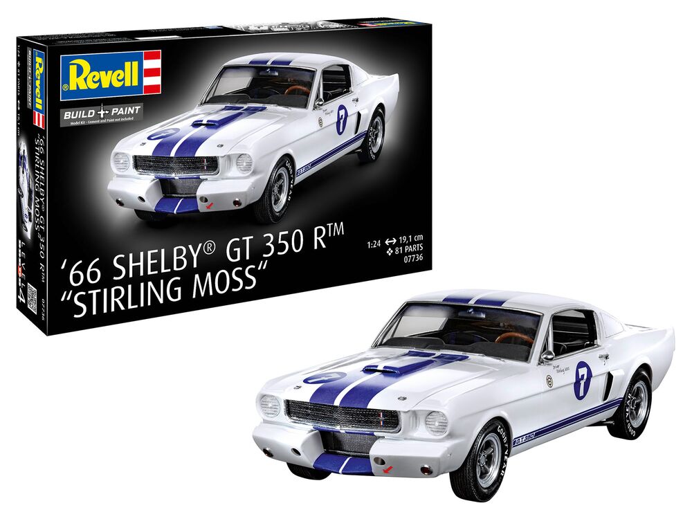 Revell 1/24 1966 Shelby GT 350 R Stirling Moss (07736) — New — image 2 of 11