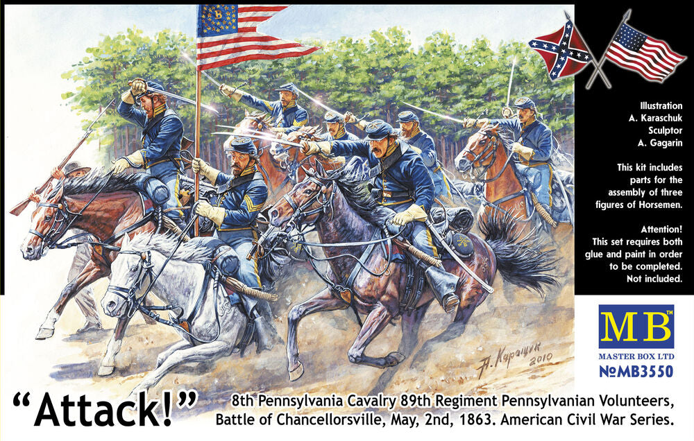Master Box 1/35 Attack! Cavalry Battle of Chancellorsville (MB3550) — New — image 4 of 5