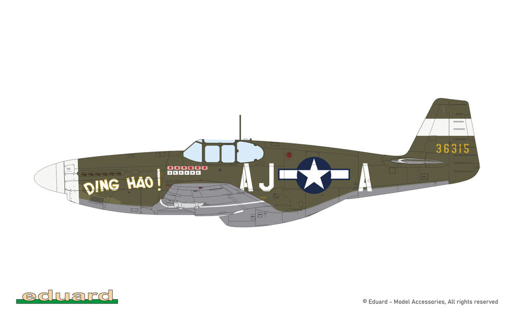 Eduard 1/48 N. American P-51B Mustang - Birdcage Canopy (Weekend) (84209) — New — Weekend Edition — image 11 of 14