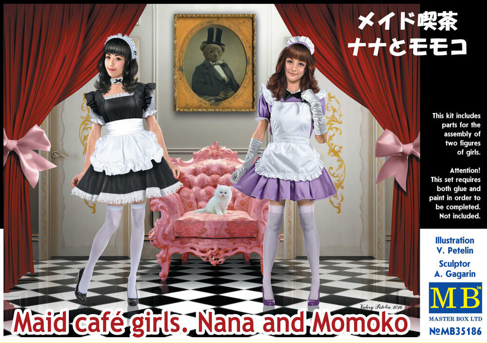 Master Box Ltd 1/35 Maid Café Girls - Nana and Momoko (MB35186) — New — image 3 of 4