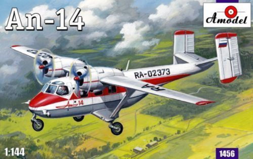 Amodel 1/144 Antonov An-14 Light Transport (1456) — New — Aircraft, Civil Aviation