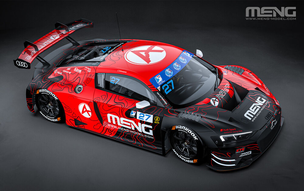 Meng 1/24 Audi R8 LMS GT3 EVO II Absolute Racing (CS-009) — New — image 15 of 17