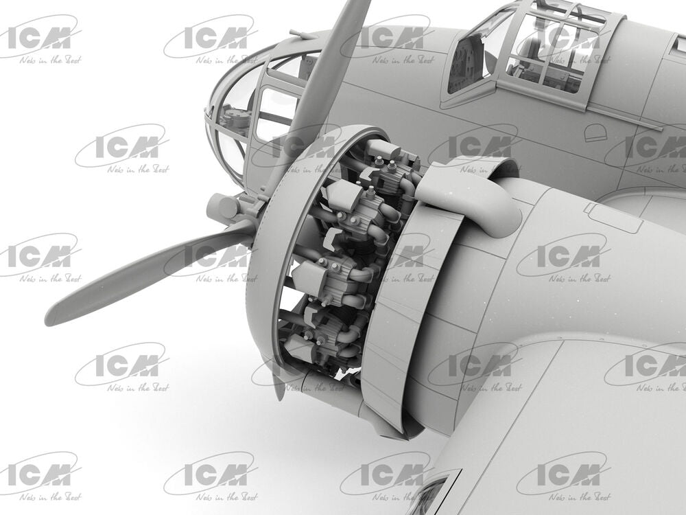ICM 1/48 HP.52 Hampden B.Mk.I WWII British Bomber (48352) — New — image 12 of 21