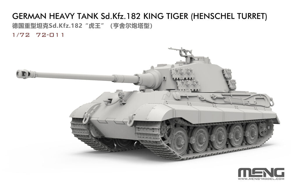Meng 1/72 Heavy Tank Sd.Kfz. 182 King Tiger (Henschel Turret) (72-011) — New — image 2 of 7