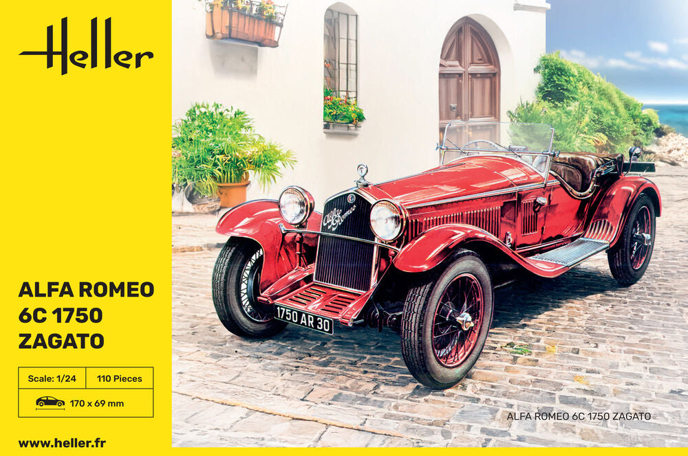 Heller 1/24 Alfa Romeo 6C 1750 Zagato (80715) — New — image 6 of 9