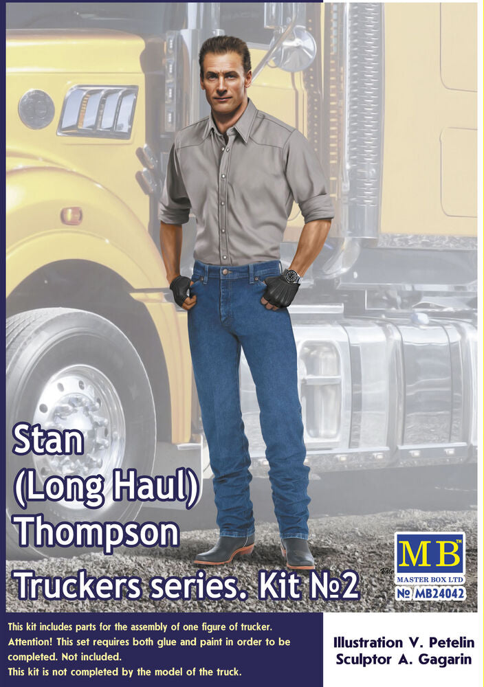 Master Box Ltd 1/24 Truckers Series Stan Long Haul Thompson (MB24042) — New — image 4 of 5