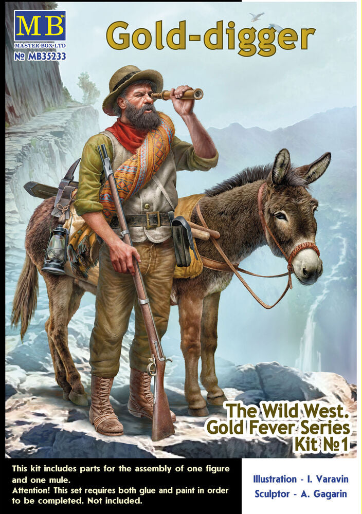 Master Box 1/35 The Wild West. Gold Fever No 1 Gold-digger (MB35233) — New — image 5 of 6