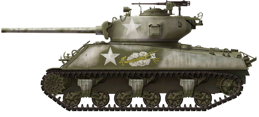 Meng 1/35 U.S. Medium Tank M4A3 (76)W Sherman (TS-043) — New — image 5 of 6