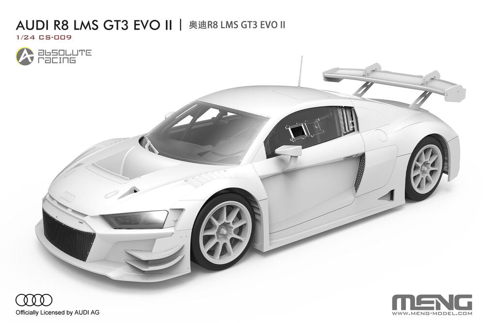 Meng 1/24 Audi R8 LMS GT3 EVO II Absolute Racing (CS-009) — New — image 2 of 17