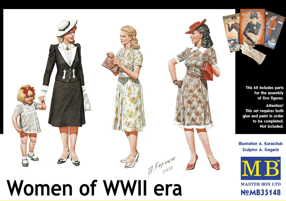 Master Box 1/35 Women of WW II era (MB35148) — New — image 4 of 5