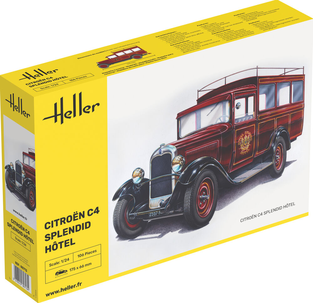 Heller 1/24 Citroën C4 Splendid Hôtel (80713) — New — image 5 of 12