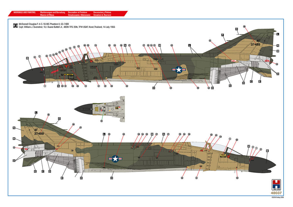 Hobby 2000 1/48 F-4C Vietnam Aces vol.1 (48037) — New — image 3 of 4