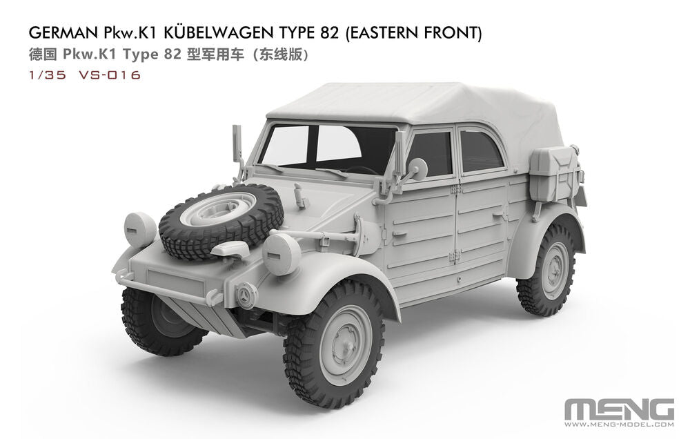 Meng 1/35 German Pkw.K1 Kübelwagen Type 82 (Eastern Front) (VS-016) — New — image 14 of 14