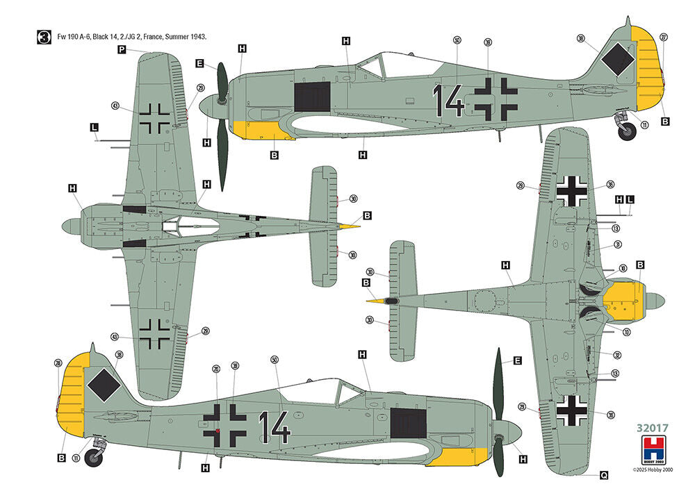 Hobby 2000 1/32 Focke-Wulf Fw 190 A-5/A-6 Nachtjäger (32017) — New — image 4 of 4