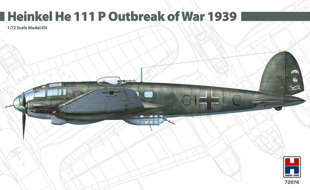 Hobby 2000 1/72 Heinkel He 111 P Outbreak of War 1939 (72076) — New — image 2 of 3
