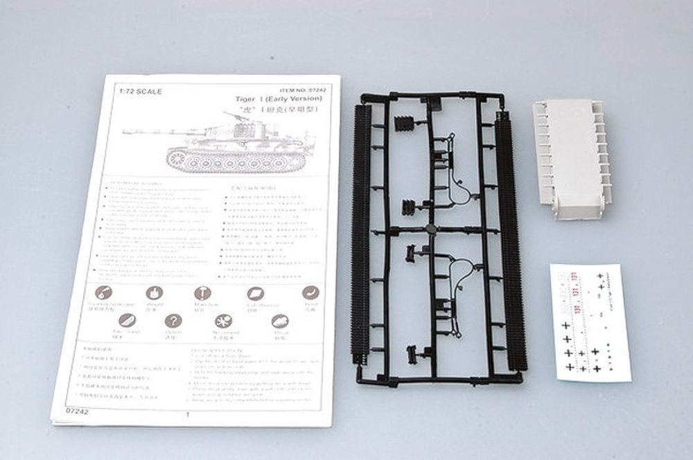 Trumpeter 1/72 Tiger I Early Production (07242) — New — image 2 of 4