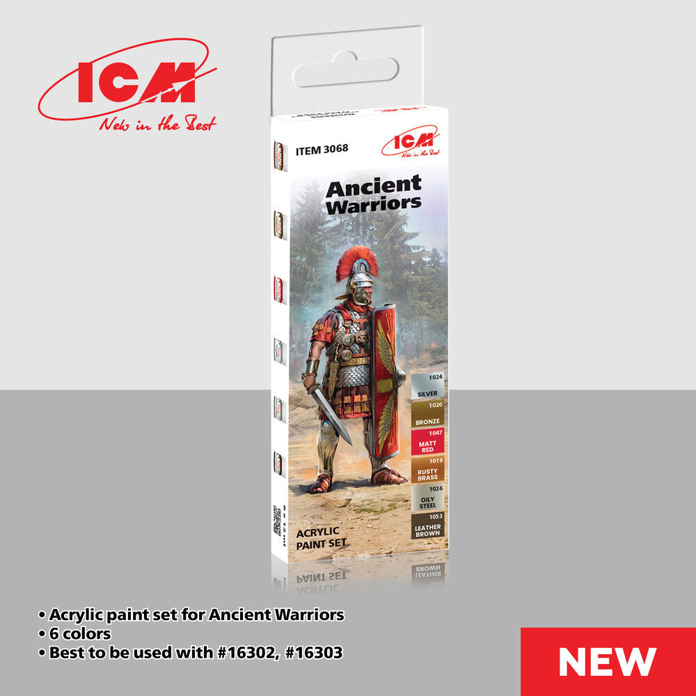 ICM Acrylic Paint Set Ancient Warriors (3068) — New — Paint Sets