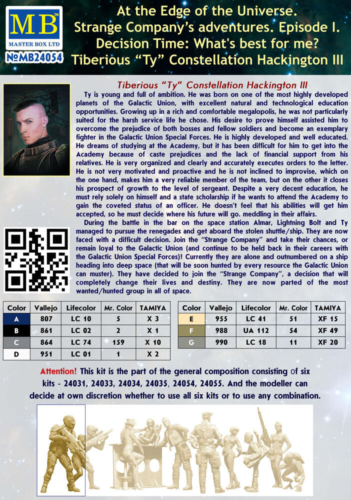 Master Box 1/24 Edge Tiberious Constellation Hackington III (MB24054) — New — image 4 of 4
