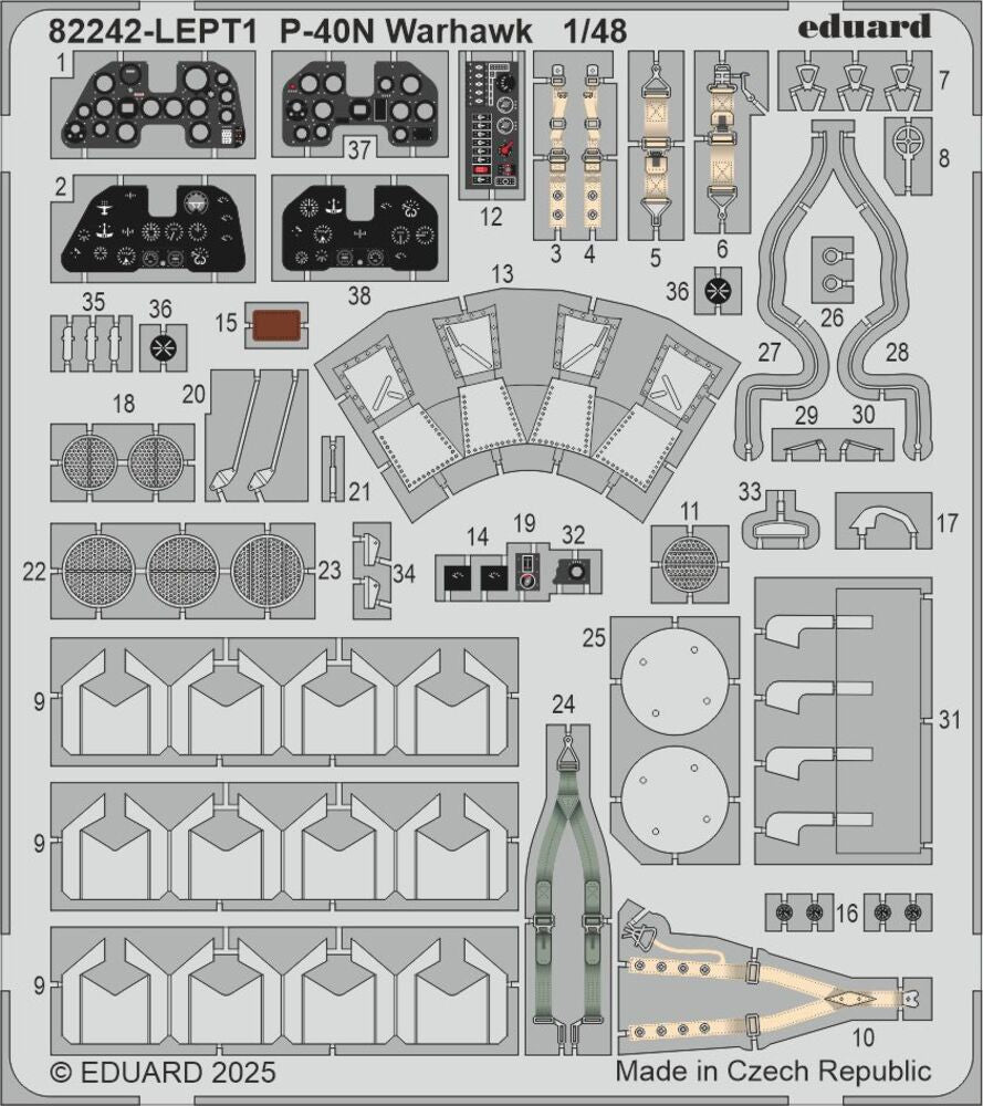 Eduard 1/48 P-40N Warhawk (82242) — New — image 19 of 19