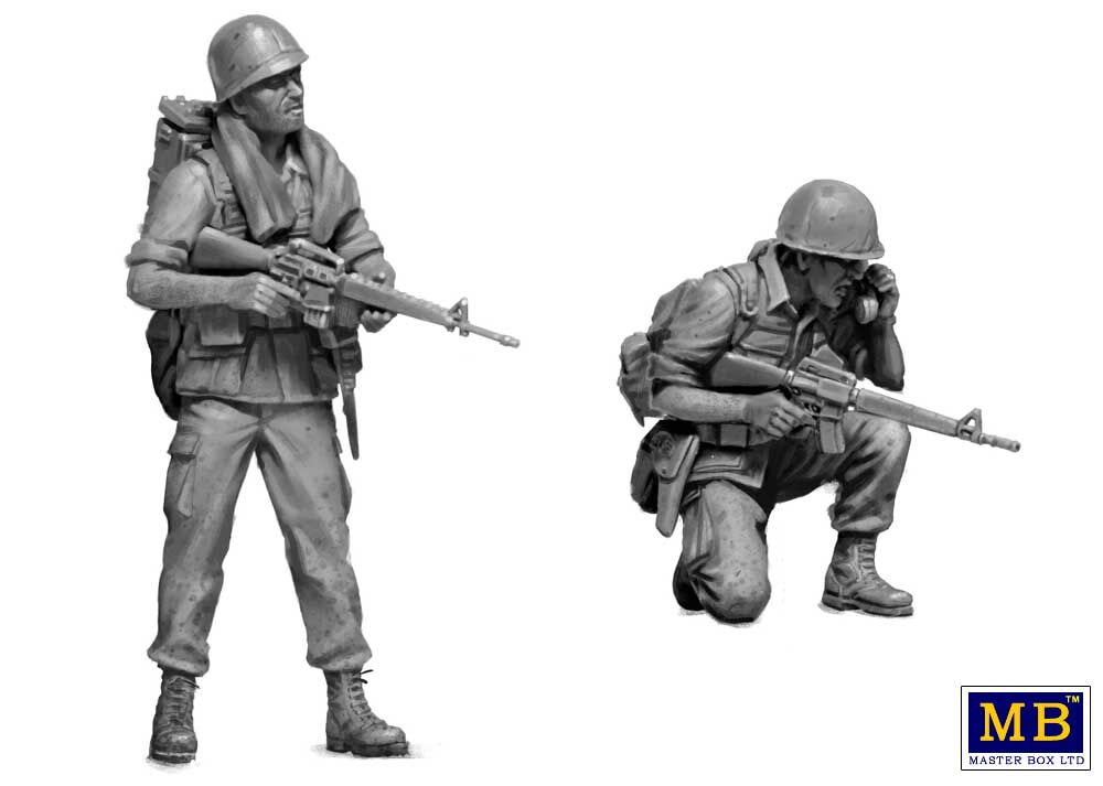 Master Box 1/35 Vietnam War Dog Patrol (four figs & 1 dog) (MB35238) — New — image 5 of 5