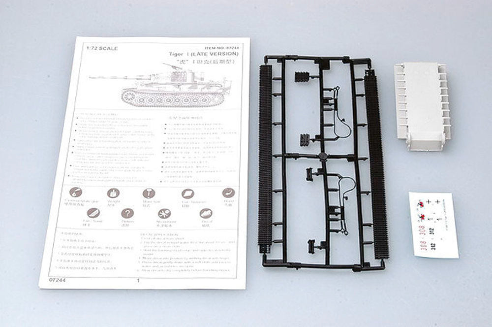 Trumpeter 1/72 Tiger I Late Production (07244) — New — image 3 of 5