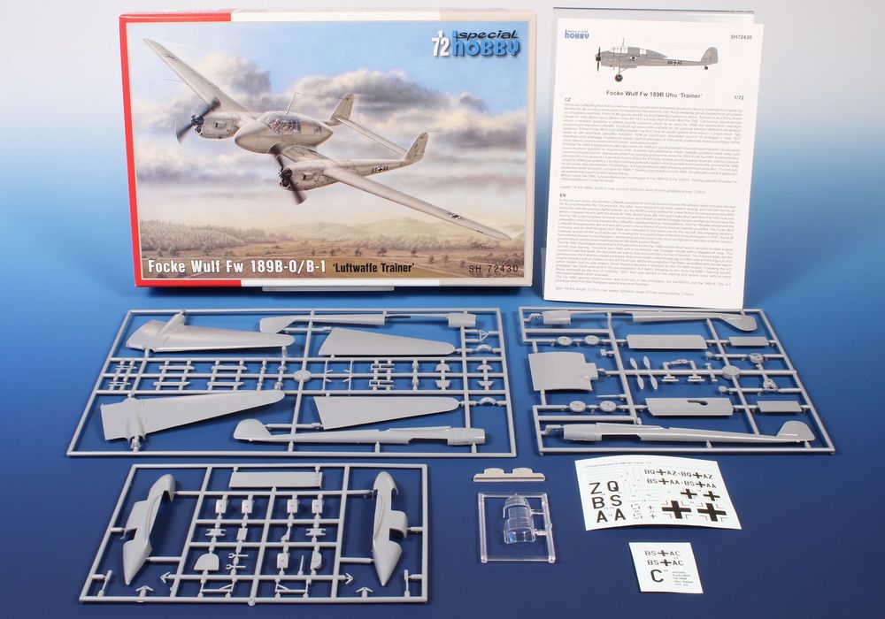 Special Hobby 1/72 Focke-Wulf Fw 189B-0/B-1 Trainer (SH72430) — Preloved — image 4 of 9