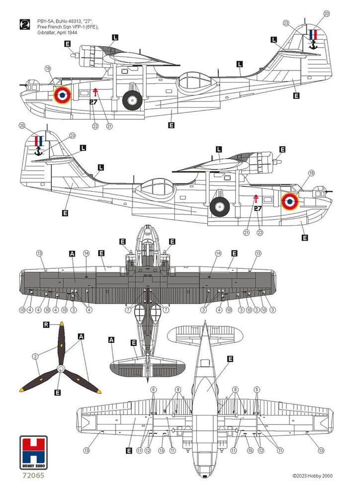 Hobby 2000 1/72 Consolidated PBY-5A Catalina ETO Ltd. Ed. (72065) — New — image 6 of 7