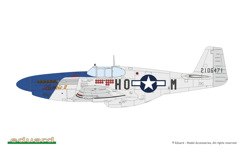 Eduard 1/48 N. American P-51B Mustang - Birdcage Canopy (Weekend) (84209) — New — Weekend Edition — image 12 of 14