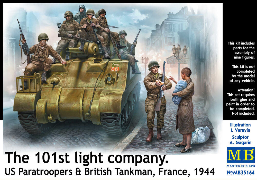 Master Box 1/35 US 101st Paratroopers & British Tankman (MB35164) — New — image 3 of 4