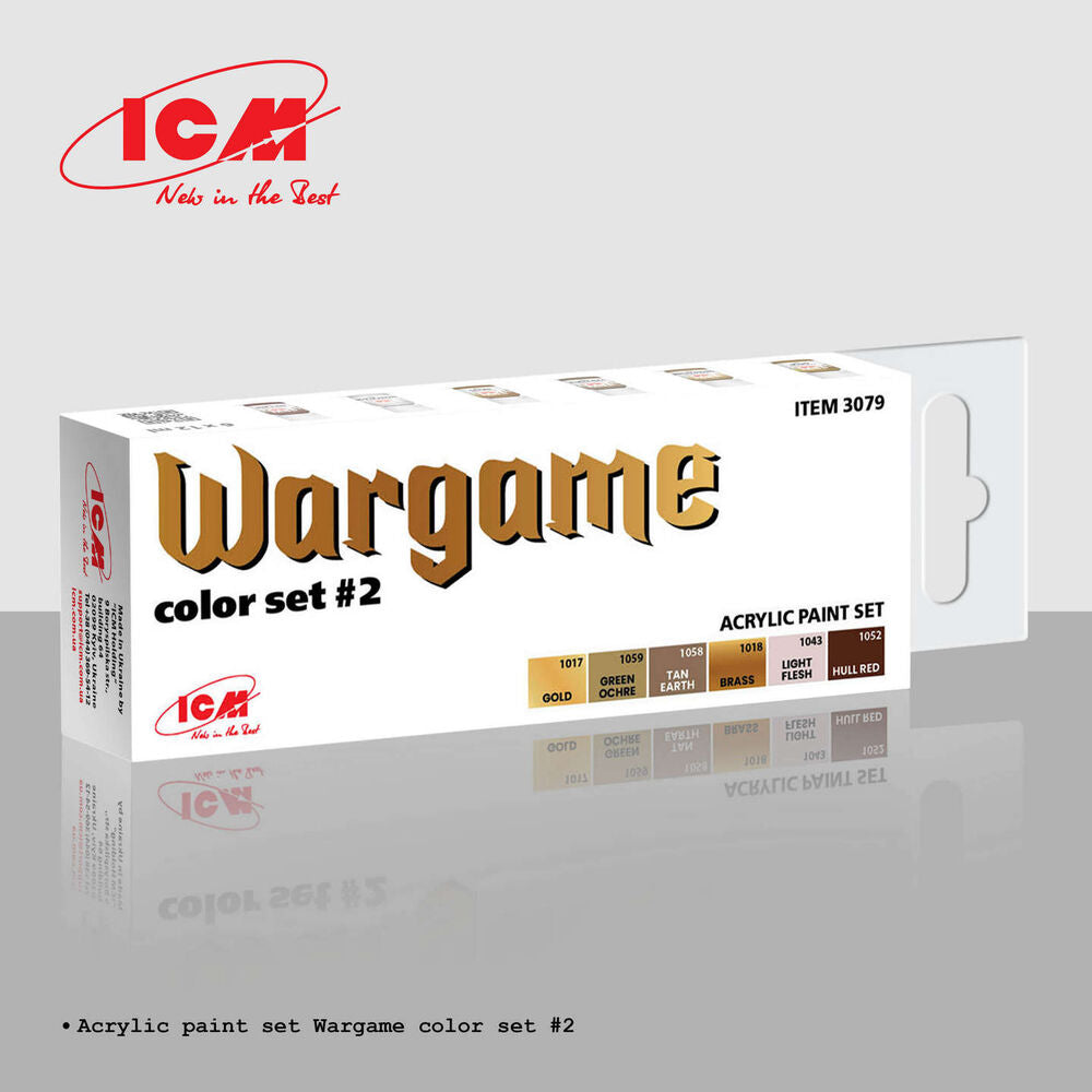 ICM Acrylic Paint Set Wargame Colour Set No.2 (3079) — New — Paint Sets