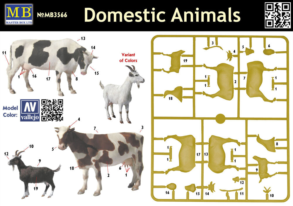 Master Box Ltd 1/35 Domestic Animals (MB3566) — New — image 4 of 4