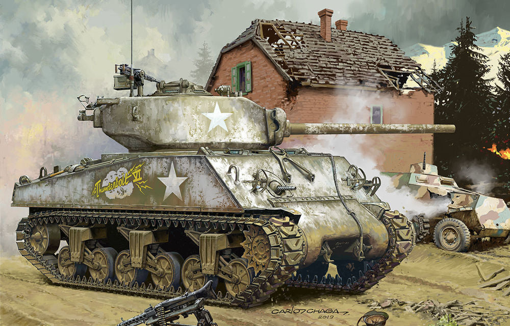 Meng 1/35 U.S. Medium Tank M4A3 (76)W Sherman (TS-043) — New — image 3 of 6