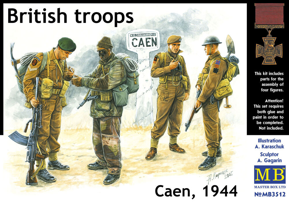 Master Box Ltd 1/35 British Troops, Caen, 1944 (MB3512) — New — image 5 of 6