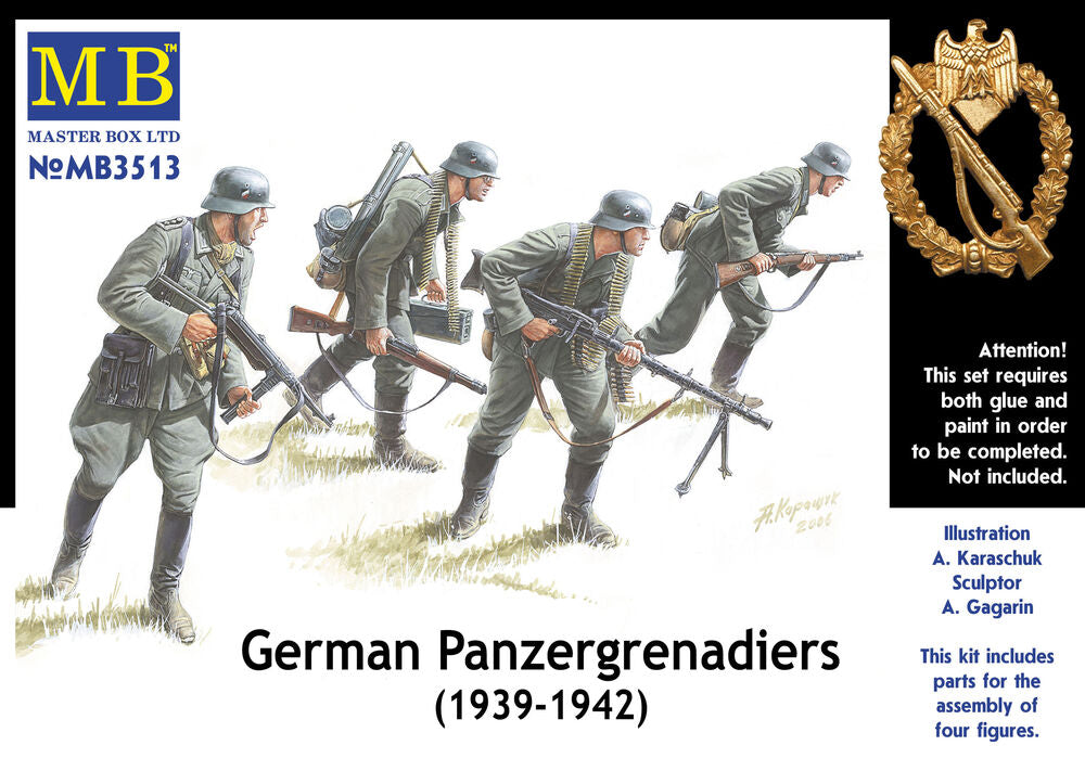Master Box Ltd 1/35 German Panzergrenadiers (1939-1942) (MB3513) — New — image 3 of 4