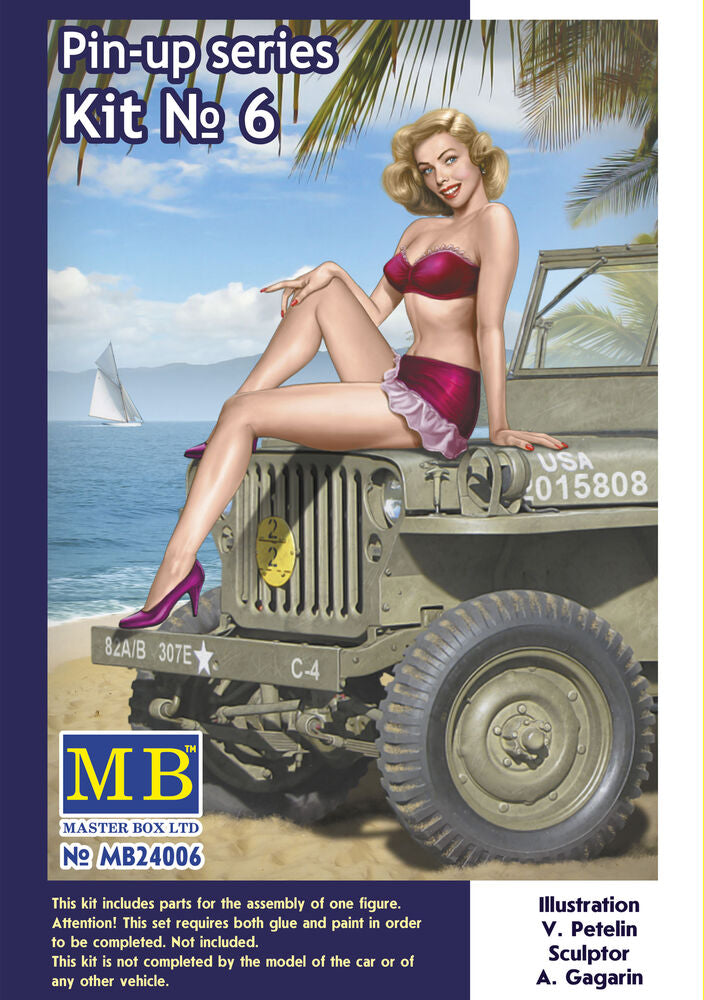 Master Box Ltd 1/24 Samantha (Pin-up series Kit No. 6) (MB24006) — New — image 4 of 5