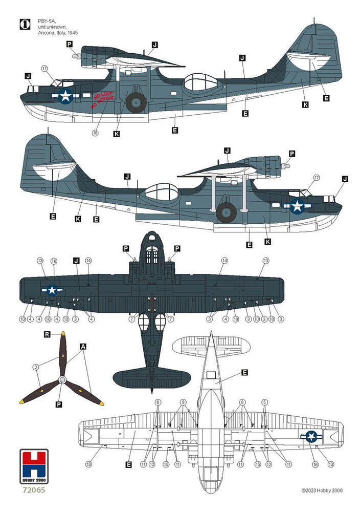 Hobby 2000 1/72 Consolidated PBY-5A Catalina ETO Ltd. Ed. (72065) — New — image 5 of 7