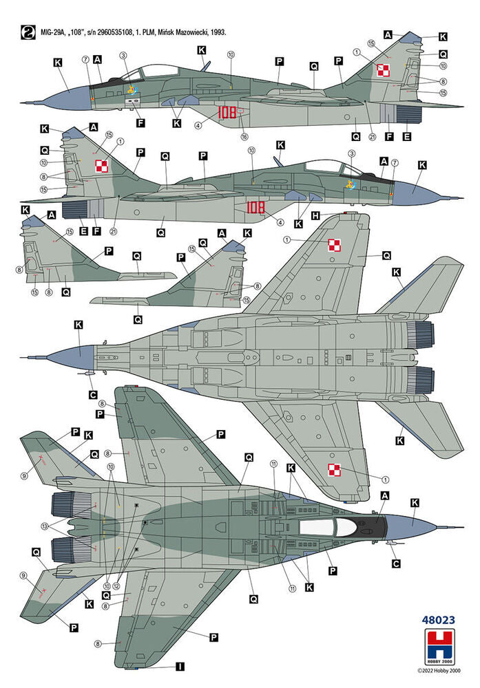 Hobby 2000 1/48 MiG-29 Polish Air Force (48023) — New — image 4 of 5