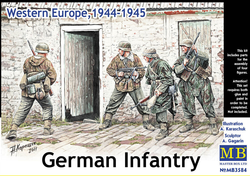 Master Box Ltd 1/35 German Infantry Western Europe, 1944-1945 (MB3584) — New — image 4 of 5