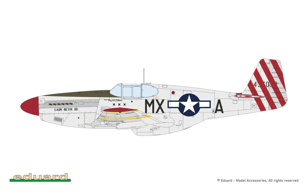 Eduard 1/48 N. American P-51B Mustang - Birdcage Canopy (Weekend) (84209) — New — Weekend Edition — image 13 of 14