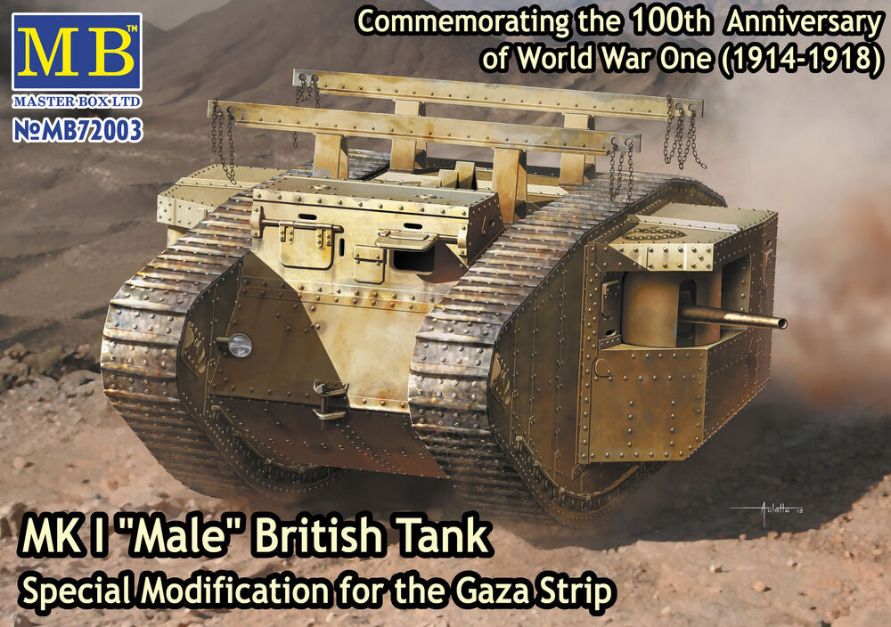 Master Box 1/72 Mk I Male British Tank Special Mod GazaStrip (MB72003) — New — image 4 of 5
