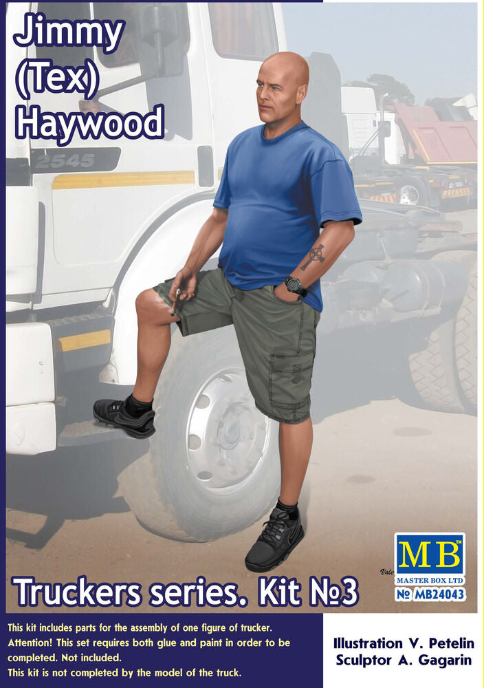 Master Box Ltd 1/24 Truckers Series Jimmy (Tex) Heywood (MB24043) — New — image 5 of 6