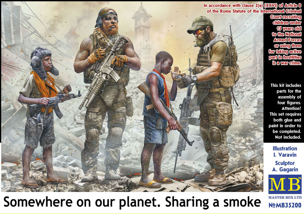 Master Box 1/35 Somewhere on our planet. Sharing a smoke (MB35200) — New — image 4 of 5