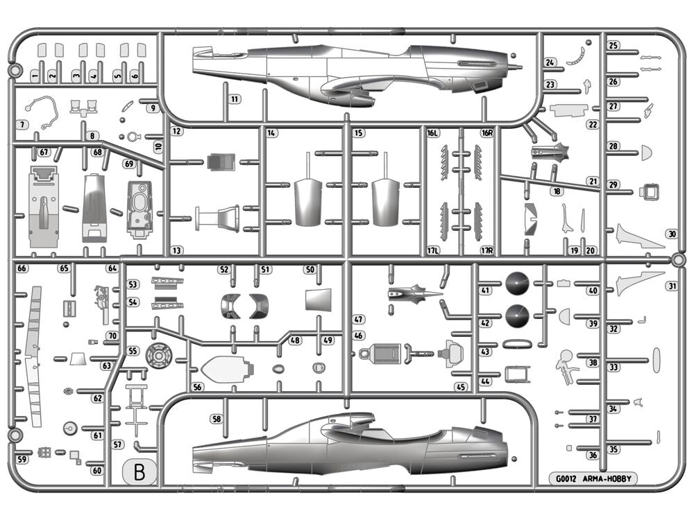 Arma Hobby 1/72 P-51D Mustang Very Long Range (70073) — New — image 9 of 12